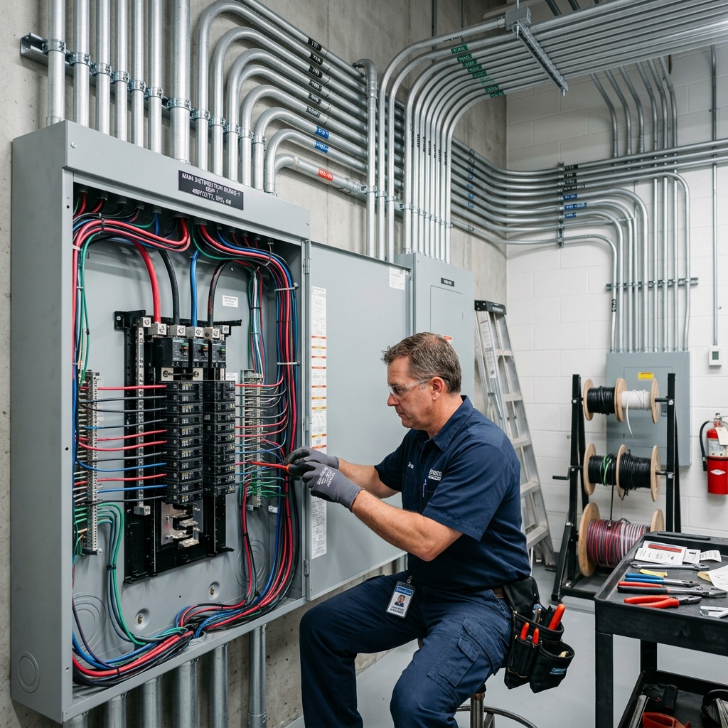 Commercial electrical fit-out in Calgary